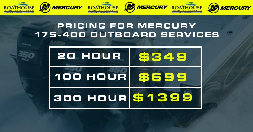 Mercury 175-400 service pricing
