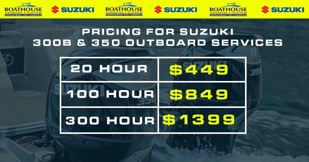 Suzuki 300b-350 service pricing