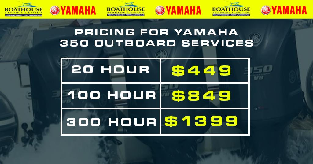 Yamaha 350 service pricing