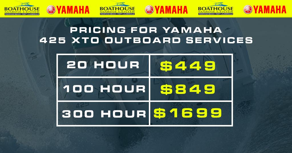 Yamaha 425 service pricing